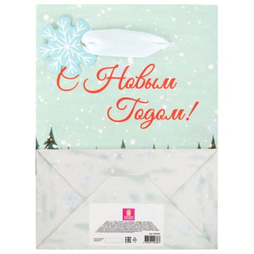 НГ Пакет подарочный бумажный (11х15х6) Simple magic ЗОЛОТАЯ СКАЗКА 1/12/144