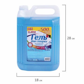 Средство жидкое 5л гель для стирки для всех видов тканей Laima Альпийская свежесть 1/4 (Клиент)
